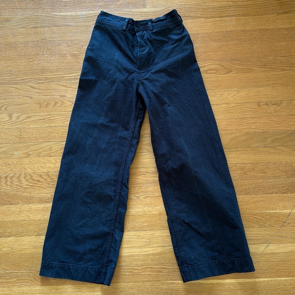 Jesse Kamm Black Canvas Sailor Pants